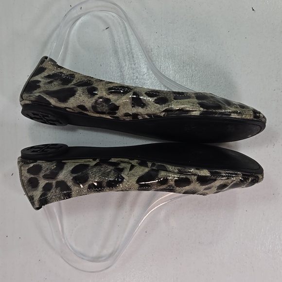 Tory Burch Animal Print Patent Leather Ballet Flats 7½ - Picture 6 of 13